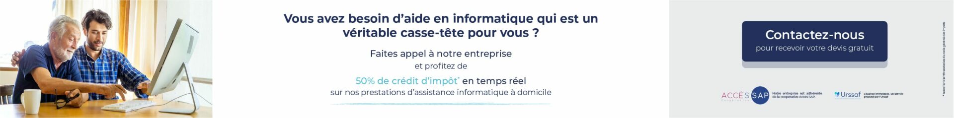 Bannière Accès SAP : Service d’Aide Informatique sur Mac à Domicile pour les Particuliers