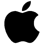 Logo Apple Noir